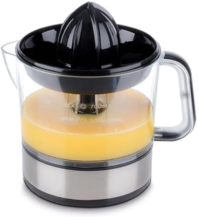 Zyrex® Citruspers electrisch - Citruspers - Sinaasappelpers - Zwart/Zilver - ‎20cm x 14cm x 21cm