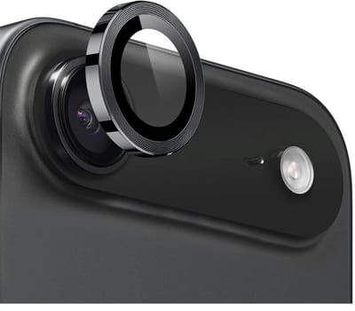 Mobile5 - Apple iPhone 17 Air - Camera lens protector - Gehard glas - 9H Bescherming - Zwart
