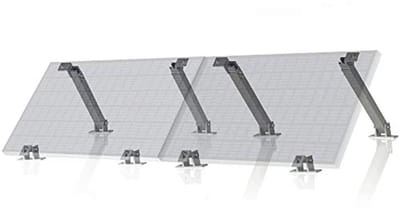 Universele zonnepaneelhouderset met verstelbare hoek en telescopisch mechanisme