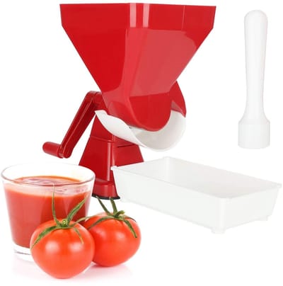 Dailygoods- Tomatenpers Hoge Sapopbrengst - Roestvrij Stalen Filter - Duurzaam PP Materiaal - Eenvoudige Reiniging - Grote Invoeropening - Handig in Gebruik - Sapcentrifuge