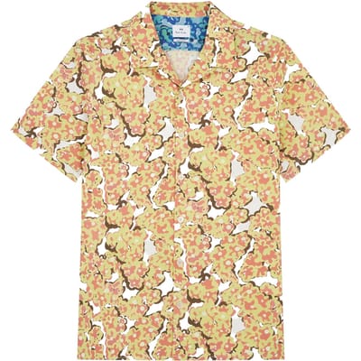 Paul Smith Mens Ss Regular Fit Shirt Ivory Größe: M | Casual hemden Outlet | Herren | Weiß