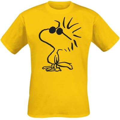 Peanuts T-shirt - Woodstock - S tot 5XL - voor Mannen - geel