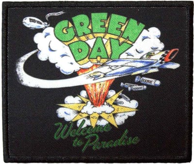 Green Day - Welcome To Paradise Patch - Zwart