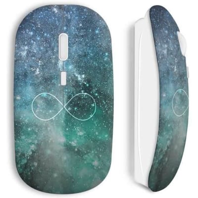 Souris - MANIACASE - Galaxy - Sans Fil - Clé USB Wifi - Compatible Mac et PC