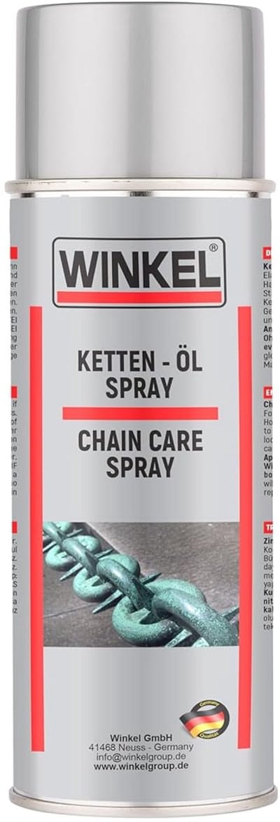 Kettingolie Spray 400 ml – Voor Fiets, Motor & Machinekettingen – Smeert, Beschermt & Voorkomt Slijtage – WINKEL