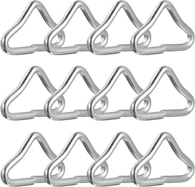 Trampoline Bungee Bed Accessoires - 20 Stuks Triangel Ringen van Staal voor Trampolines en Bungee Bedden