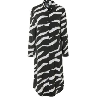 ESMARA Dames jurk (patroon/zwart/wit, 34)