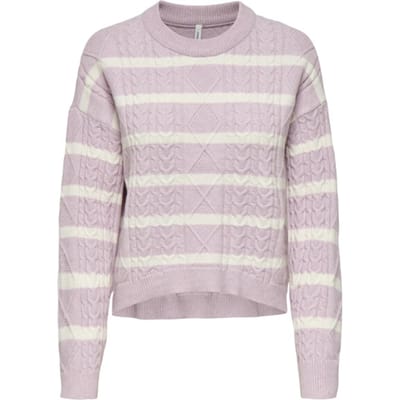 ONLY - ONLKATIA LS CABLE O-NECK PULLOVER CC KNT - Meisjes - Gebreide truien