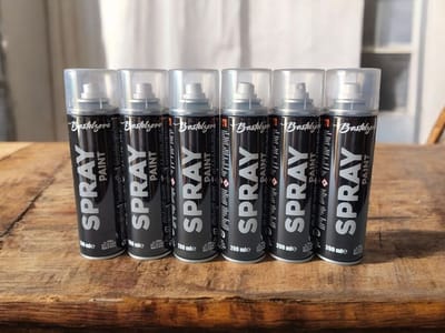 Bastelzone Blanke Lak Glanzend spuitbus 6 x 200 ml – transparante glanzende vernis spray voor hout, steen, muur & decoratie – sneldrogend , Klarlak spuitverf set