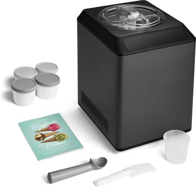 IJsmachine Yoghurtmaker - Dessertmaker - Zelf Desserts Maken - Met Voorkoelen - 25 Liter - Antraciet