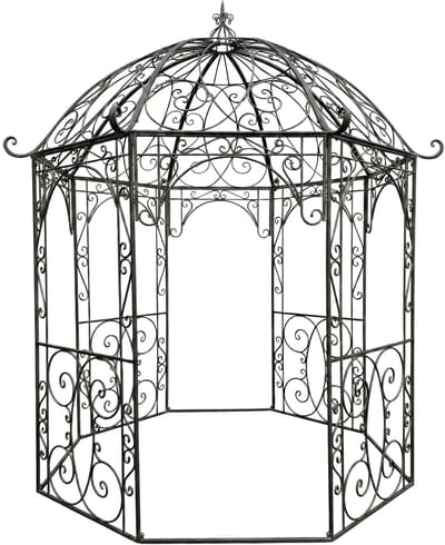 CLP Leila Tuinpaviljoen - Rozenpaviljoen Jugendstil - Klimrek voor Rozen & Planten - antraciet