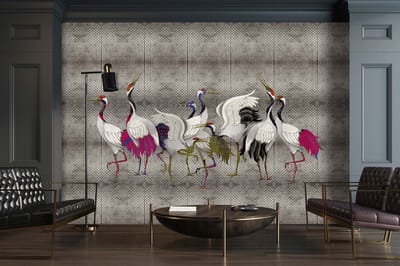 Fotobehang landofhappine3 DD122996 Livingwalls Walls by Patel 3 Grijs Zilver Vlies 270 x 400 cm (4 delen) Fotobehang