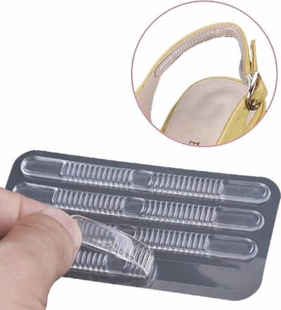 *** 4 stuks Siliconen Zelfklevende Hielbeschermers - Zelfklevend - Transparant - Antislip - van Heble® ***