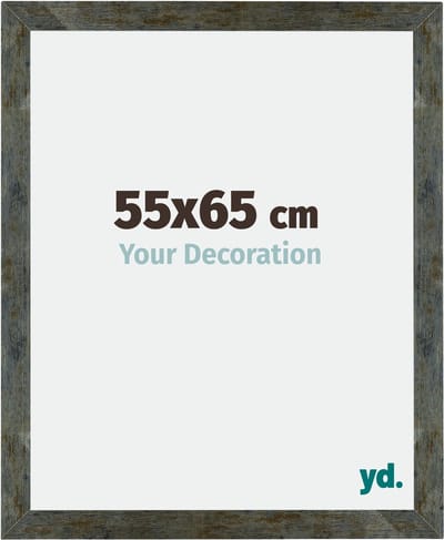 Your Decoration - Fotolijst 55x65 cm - MDF - Blauw Goud Gemeleerd - Mura