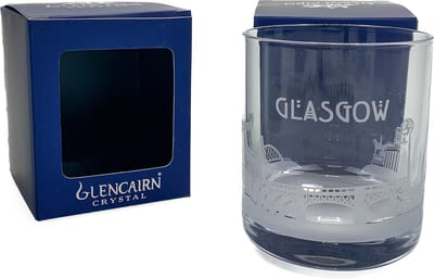 Whiskyglas Skyline Glasgow - Gegraveerd - Glencairn Crystal Scotland