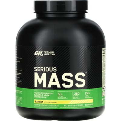 Serious Mass™, Banaan, 2,72 kg(6lb)