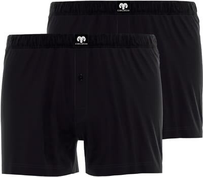 CECEBA Daytona 2-pack Heren Boxershorts wijd - Zwart