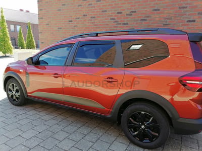 Dacia Jogger zijwindschermen set a 4 stuks tbv voor & achterdeuren L+R - 5 deurs model VANAF 2021 donker getint pasvorm Team Heko
