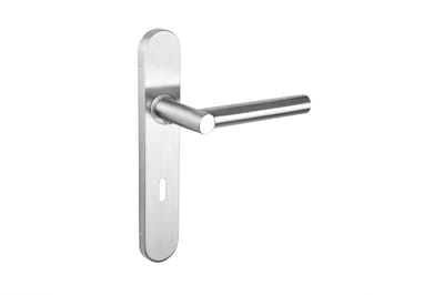 Lavuzo deurkruk Grosetto RVS met afgerond schild SL72 | Per set | Deurklink met schild