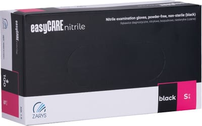Zarys EasyCare Nitrile Zwart Maat S Handschoenen 100 Stuks - Hygiene - Handschoenen - Nitrile - Poedervrij - Super pasvorm - Caramdia