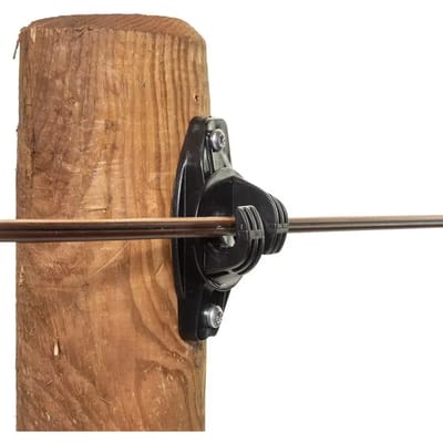 Gallagher W-Isolator Super zwart (175) - Robuuste isolatie van draad op palen