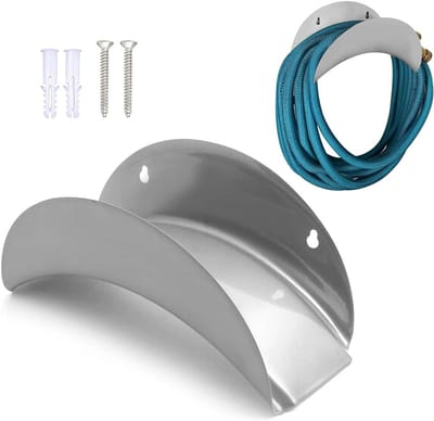 Tuinslanghouder - wandslanghouder - slanghouder metaal - Slanghouder - Ruimtebesparend en stevig - voor 30 m 1/2“ tuinslang - 28 x 11,5 x 12,5 cm