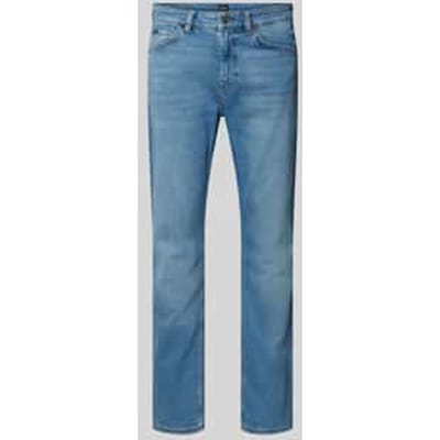 Slim fit jeans met labelpatch, model 'Delaware'