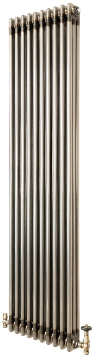 Kolomradiator - 3-kolom 1800x470 mm - ruw metaal - incl. kraan