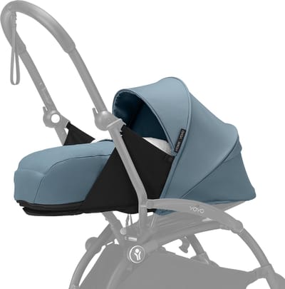 Stokke YOYO 0+ Newborn Pack, Aqua - Inclusief matras, uitschuifbare luifel en vijfpuntsgordel - Vereist YOYO-frame (apart verkrijgbaar)
