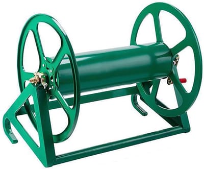 Tuinslanghaspel - Slangopberger - Tuin en auto - Wandmontage mogelijk - 200m capaciteit - Groen
