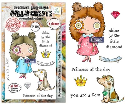 Aall & Create clearstamps A7 - Princess of the day