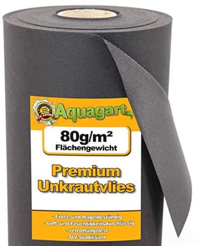 Tuinvlies Onkruidvlies Mulchvlies 72m² - 80gr./m² - 1,8m Breed
