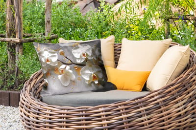Buitenkussens - Tuin - Bloemen - Orchidee - Abstract - Modern - 50x30 cm