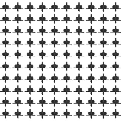 100 stuks 4L drukcompenserende druppelaars afneembare irrigatie druppelaar spuitmond voor 4/7 slang gray