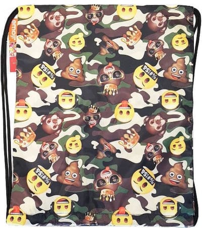 Akyol - emoji gymtas - emoji - gymtas voor jongens - stoere gymtas - zwemtas - school - tas - rugzak - gymtas - kinderrugzak - 35cm x 28cm - trekkoord rugtas