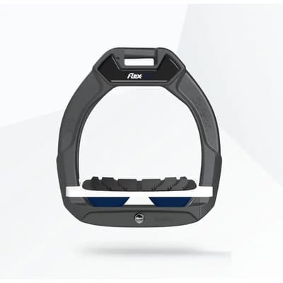 Veiligheidsstijlen Paardrijden Incliné Grip Antraciet/Wit/Marine Kind Flex-On Safe-On