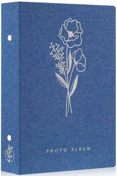 Dailygoods- Fotoalbum 300 Foto's - Insteekalbum - Linnen Cover - 10x15 cm - 50 Bladen - Schokbestendig en Stofvrij - Fotoboek