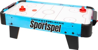 REN® Air Hockey - Voetbal - Voetbaltafel - Blauw - 36cm x 21cm x 69cm