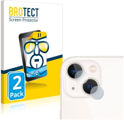 BROTECT - Screenprotector voor Apple iPhone 13 (ALLEEN Camera Lens) - Folie Beschermfolie transparant 2 Stuks