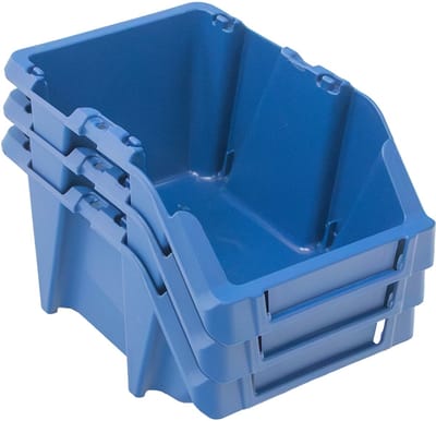 Mega-M - Professionele Serie - Stapelbak M - 20 x 30 x 13 cm - Oliebestendig - Set van 5 stuks