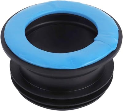 Toilet Afdichtring Rubber - Vloerpakking - Lekkages Repareren - Geurwerend Ontwerp - 100-110mm - Zwart