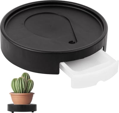 Ronde Plantenroller voor Binnen en Buiten - Ø 20 cm met 50 kg Draagkracht en Waterbak