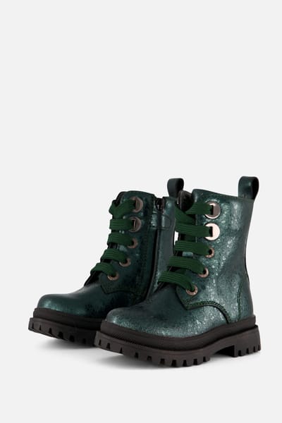 Shoesme Shoesme New Tank Veterboots groen Leer