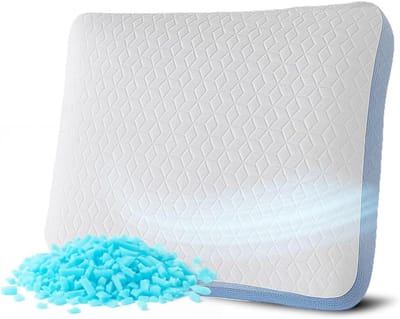 Traagschuim Nekkenkussen - Verstelbaar Hoofdkussen - Comfortabel Slapen - Verkoelende Gel Laag - 80x80 Centimeter - Wit
