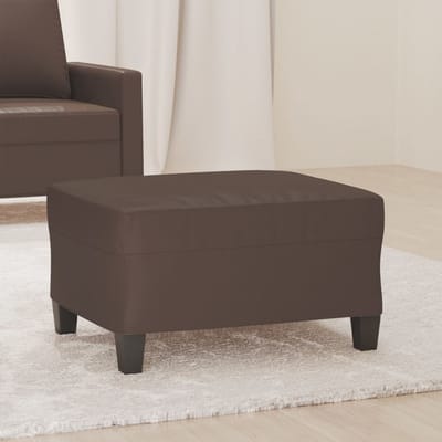 vidaXL - Voetenbank - 70x55x41 - cm - kunstleer - bruin