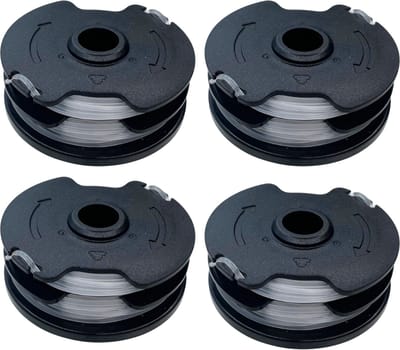 Spoel van draadtrimmer vervangingsdraad TLP-01 geschikt voor Parkside Lidl bosmaaier PRTA 20-Li A1 B2 C3 PRT 550 A1 A3 Ø 1,65 mm lengte 2x4 m - Set van 4 spoelen