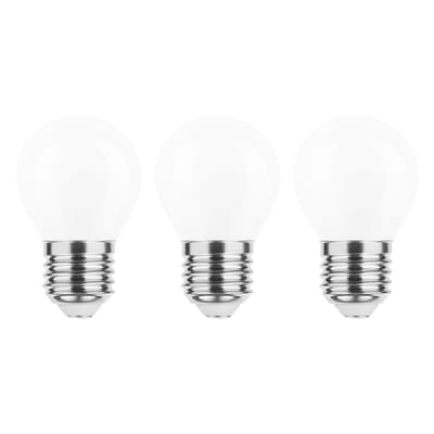 Modee E27 LED Lamp 7W - 680lm - 4000K - Neutraal Wit - LED Filament Melkglas Globe Mini P45 - Vervangt 50W Halogeen Gloeilamp - 3 stuks