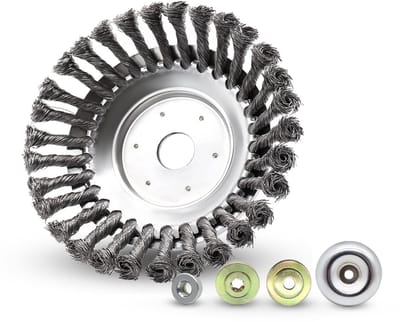Effectieve Onkruidborstel met 4 Adapters - 200mm, Duurzaam en Eenvoudig te Installeren