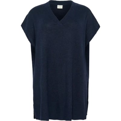 Vrouwen tricot poncho KAFFE Curve Annett