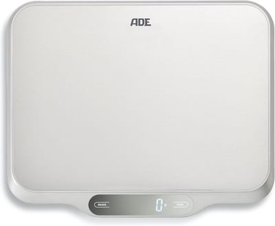 ADE - Digitale Keukenweegschaal Ladina - RVS - Extra grote weegcapaciteit - 15kg-1g